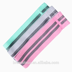 Home Workout Strength Elastic Fitness Exercse Fabric Circle Resistance Band Non Slip Elastic Booty Bands