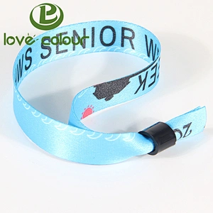High Quality Cheap Customized Cloth Wristbands With Your Logo For Events
