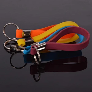 Promotional items cheap silicone wristbands keychain china wholesale