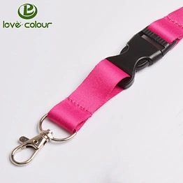 Lovecolour plastic quick release buckle and durable metal hook for lanyard