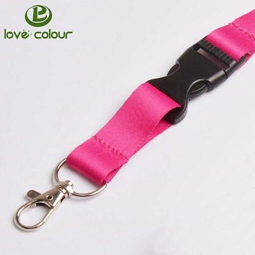 Lovecolour plastic quick release buckle and durable metal hook for lanyard