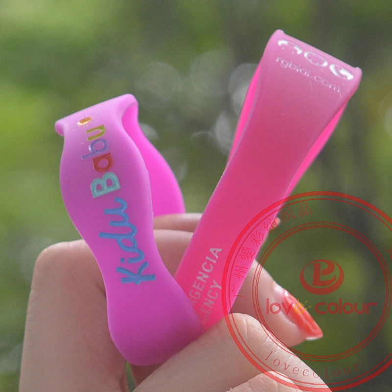 Custom 12 Colours Silicone Rubber Bracelet Wrist Band/Kids Rubber Wristband