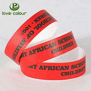 Cheap custom paper wristband for party and events / wristband vinyl