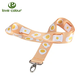 Custom polyester full color logo printed sport team lanyard strap for sale