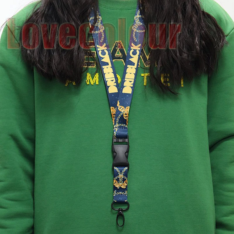 Custom printing polyester lanyard strap with logo