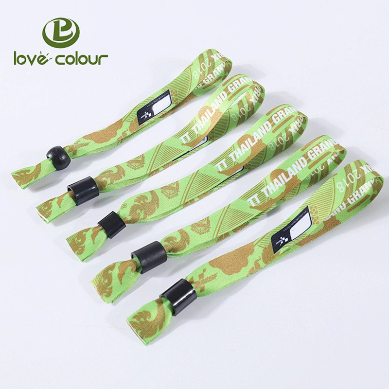 Cheap Eco Friendly Party Festival Event Printable Fabric Custom Wristbands