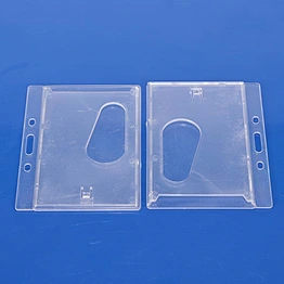 High quality pvc plastic hard badge holder for sale