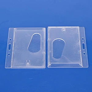 High quality pvc plastic hard badge holder for sale