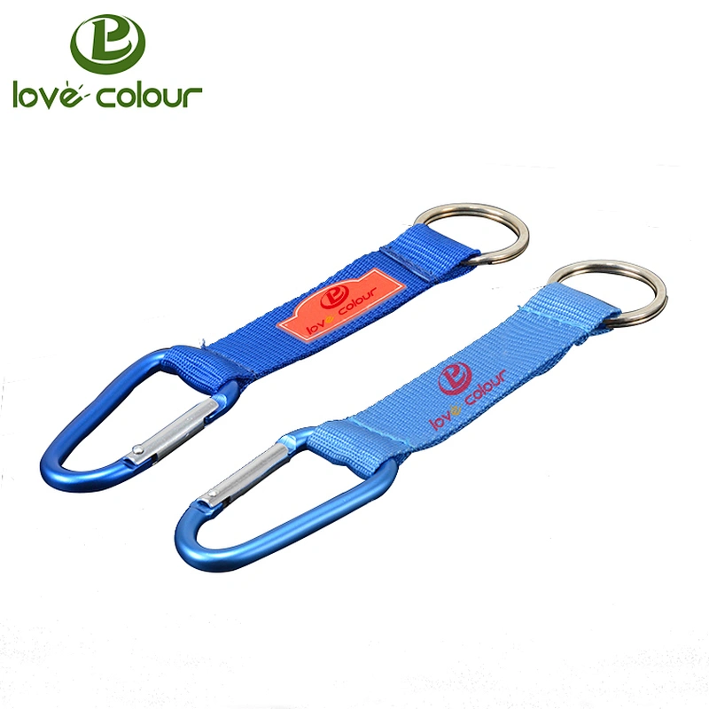Custom print keychain short wrist lanyard strap