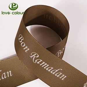 Popular custom various colors grosgrain packing ribbon for festival decoration