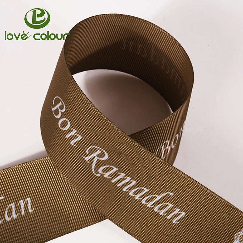 Popular custom various colors grosgrain packing ribbon for festival decoration