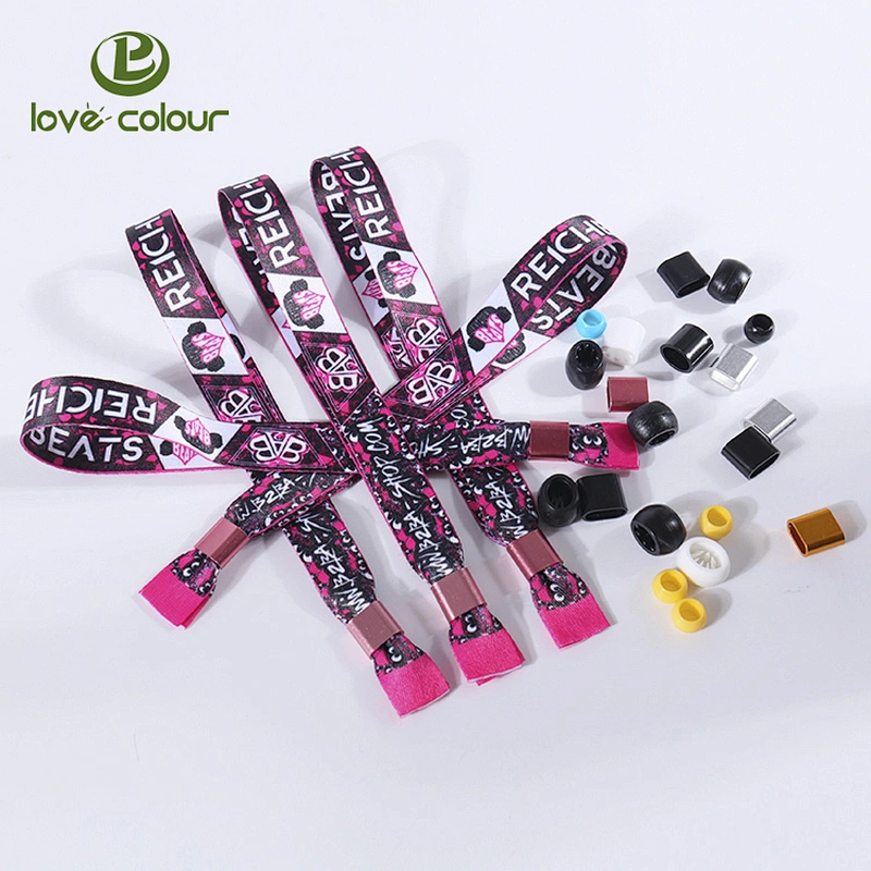 Eco friendly manufacturers supply polyester sublimation friendship bracelet
