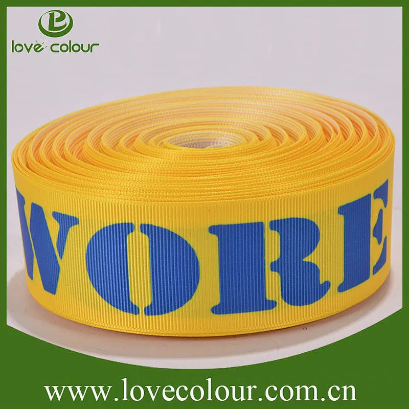 Custom 2 inch wide grosgrain ribbon