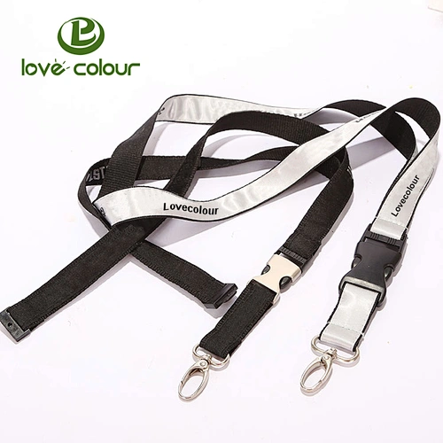 Custom Polyester Woven Satin Lanyard With Double Layer