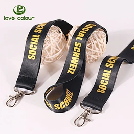 Custom Polyester Strap School Lanyard 3/4