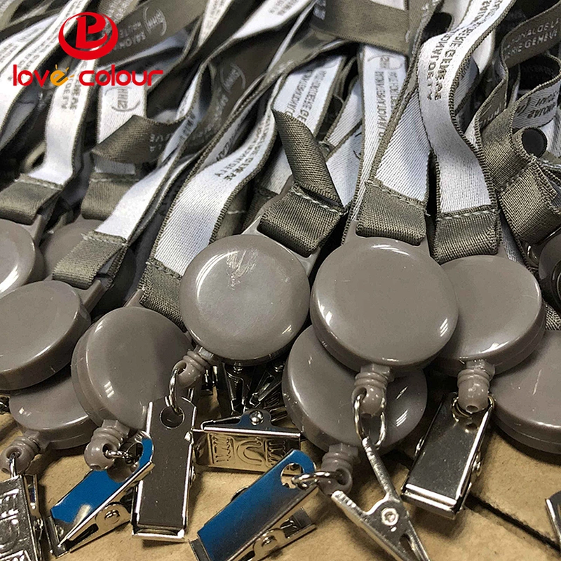 Custom badge holder polyester advertising lanyard strap