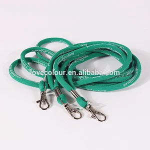 Novelty fashion pvc name badge ID card Round lanyard