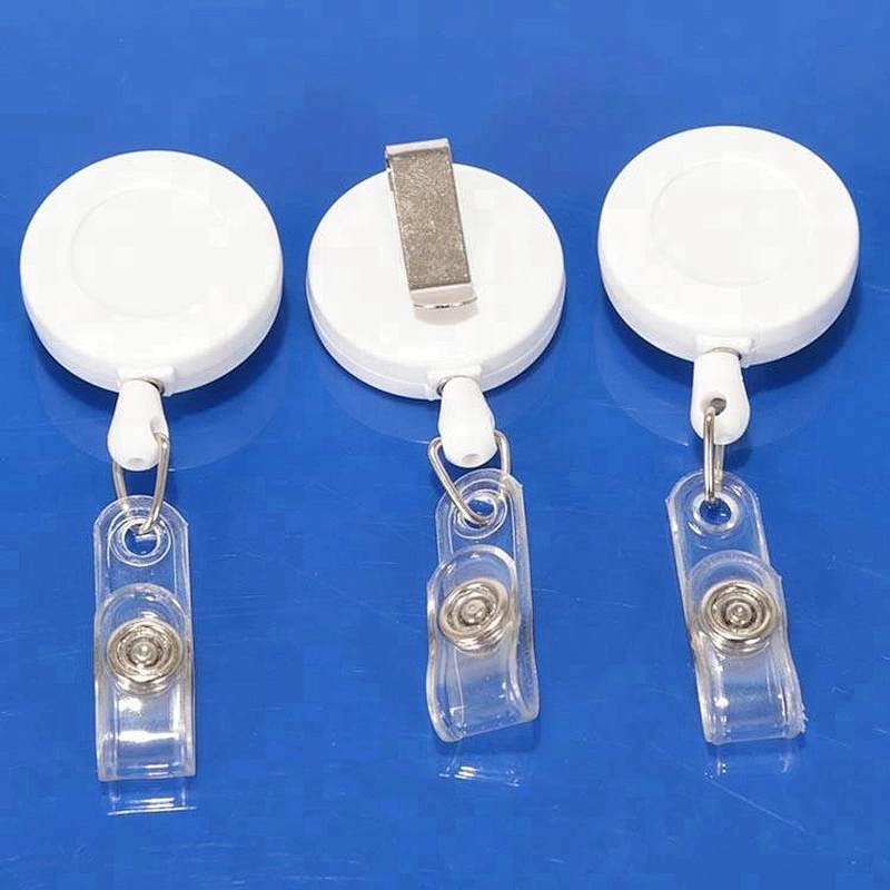 Cheap custom retractable badge reels with clip