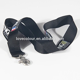 Custom polyester silk screen 3D printing lanyard keychains