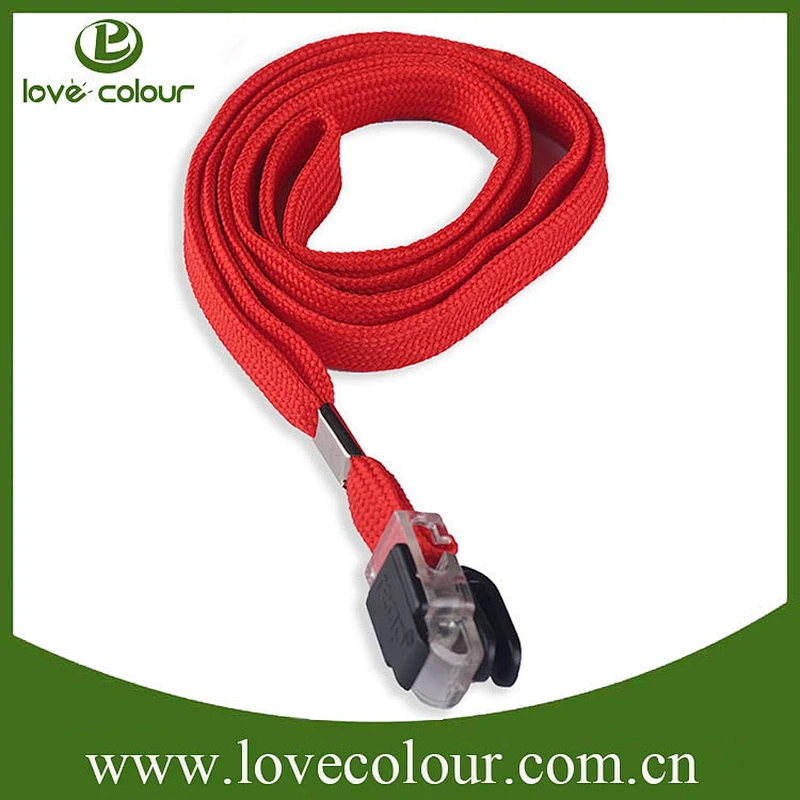 Wholesales in stock id card polyester lanyard neck strap