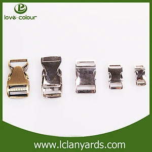 Lovecolour plastic quick release buckle and durable metal hook for lanyard