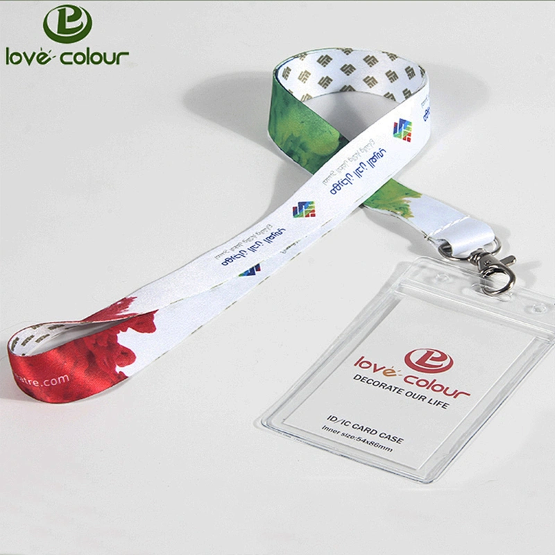 Polyester Visitor Neck Straps Lanyard With PVC Card Holder