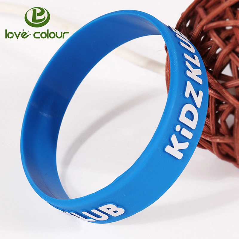 Cheap Custom Printing Silicon Embossed Wristbands/ Bracelet