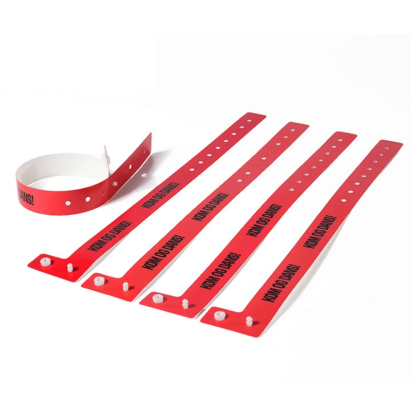 OEM waterproof customized patient id pvc vinyl wristband for hospital