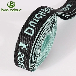 Custom made woven ribbon with printing your company name