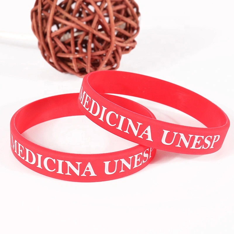 Good quality custom multi-color printing silicone bracelet