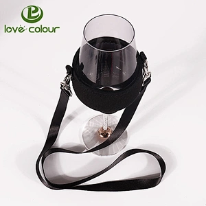 Custom Party Use Wine glass holder necklace/lanyard