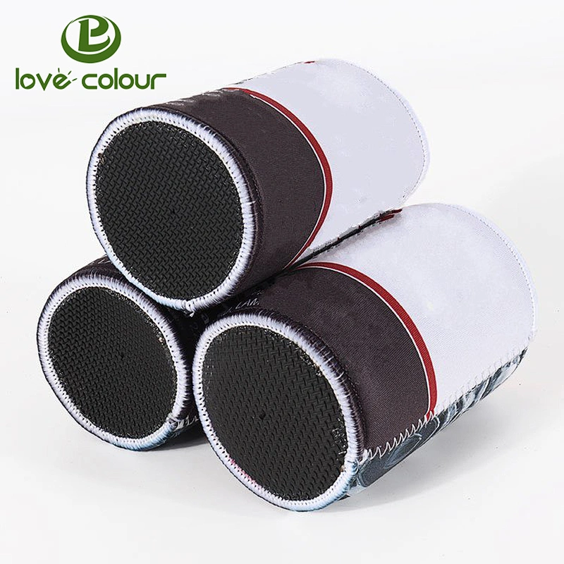 Custom Black Neoprene Can Cover Cooler Stubby Beer Cosy Sleeve