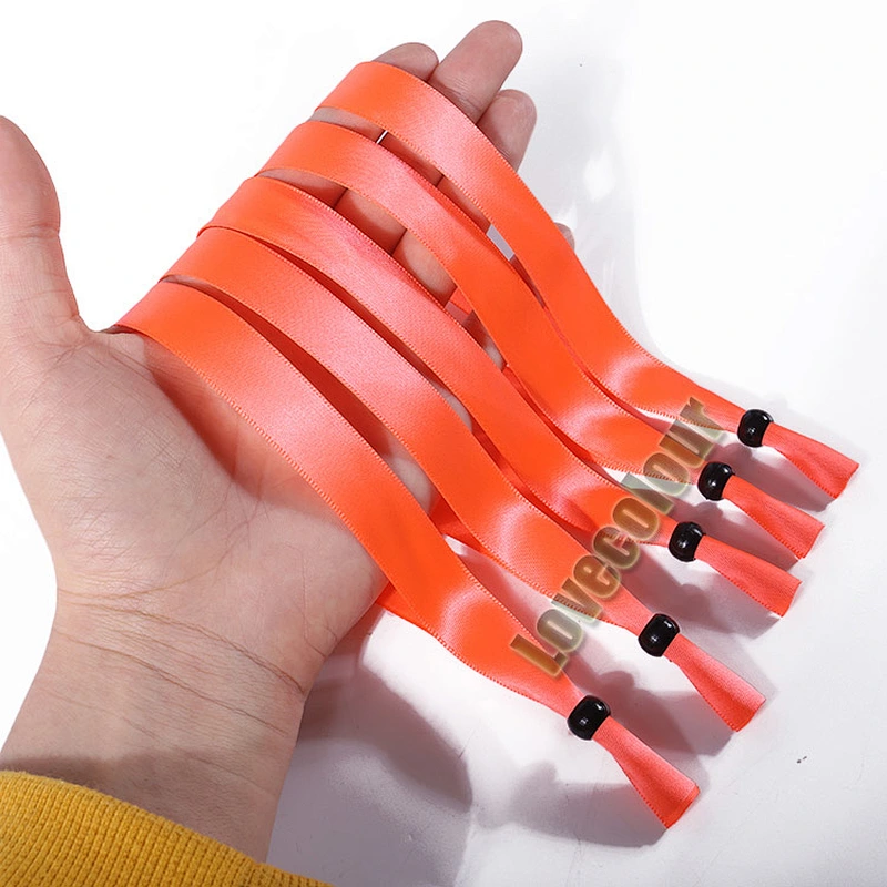 Custom design bead lock concert wristband as entrance ticket