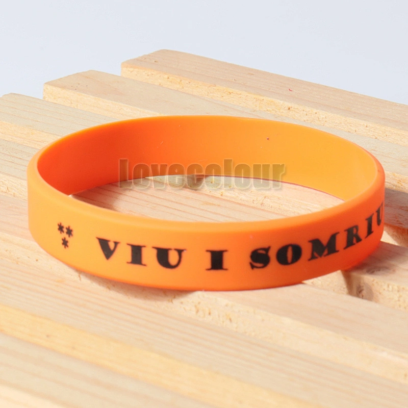 Customized Logo Soft Silicone Sports Wristband for Promotion