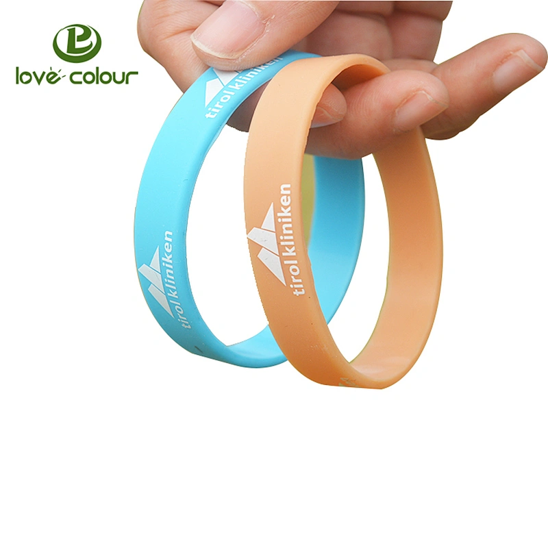 Factory Wholesale Solid Color Blank Silicone Bracelets for Promotion