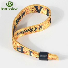 Holiday gift custom personalised printing wristband with plastic closure