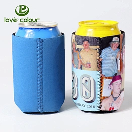Promotional Neoprene Printing Your Logo Collapsible Can Cooler Coolies for Party