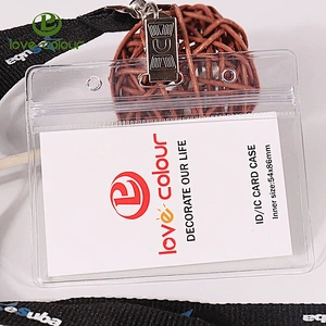 Custom Flexible vinyl badge holders for displaying name tags