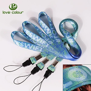 Personalized polyester custom logo lanyard ribbon