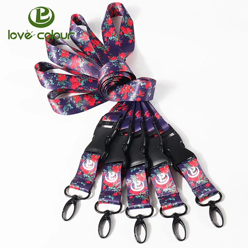 Hot sale popular custom competitive price fashion printed lanyard strap