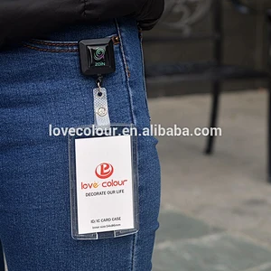 New product hard plastic ID card holders custom
