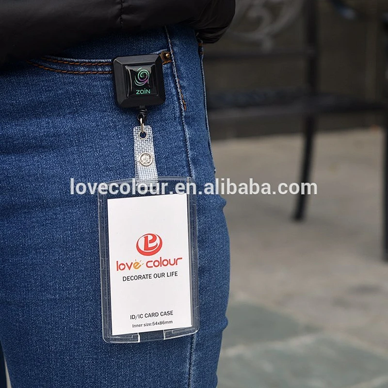 New product hard plastic ID card holders custom