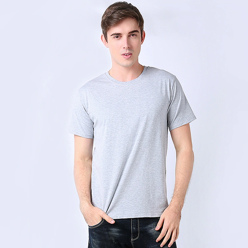 Good Quality Cheap Price Customized Your Own Brand Men Short Sleeve Spandex Cotton Blank T-Shirts