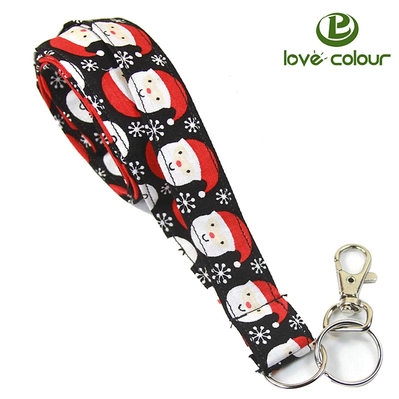 Custom Polyester Christmas Lanyard For Party