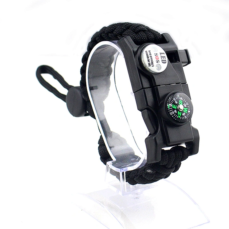 Outdoor Popular Compass Emergency Multi-Purpose Rescue Camping Bracelet