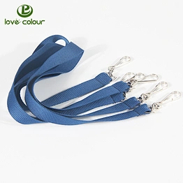 Custom Polyester Plain Lanyard with J-Hook For Events