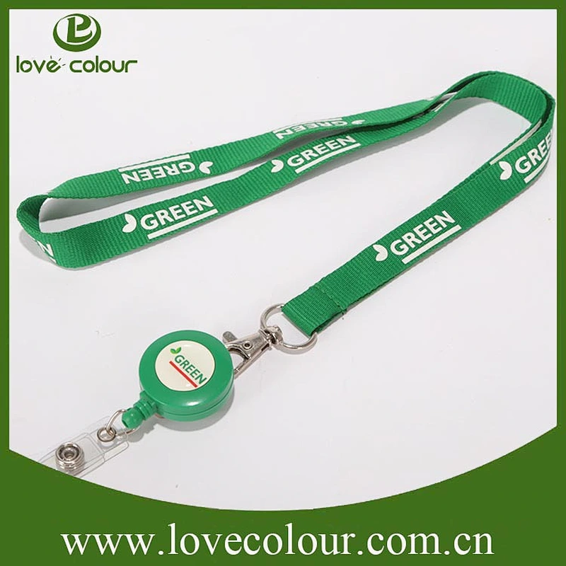 Custom Retractable plastic badge lanyard pull reel