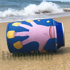 Personalized soft neoprene insulated beer can coler for party