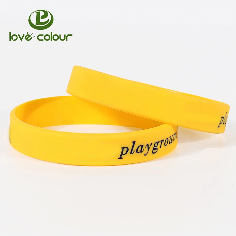 Custom silicone wristband narrow silicone bracelet for decoration