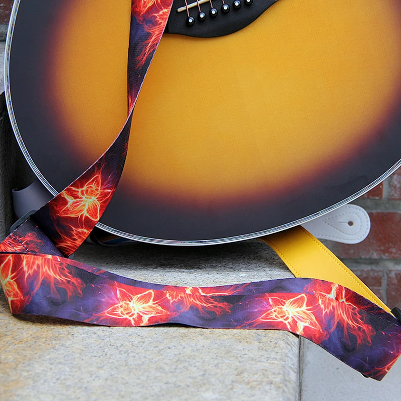 Instrument accessories thermal transfer polyester guitar strap